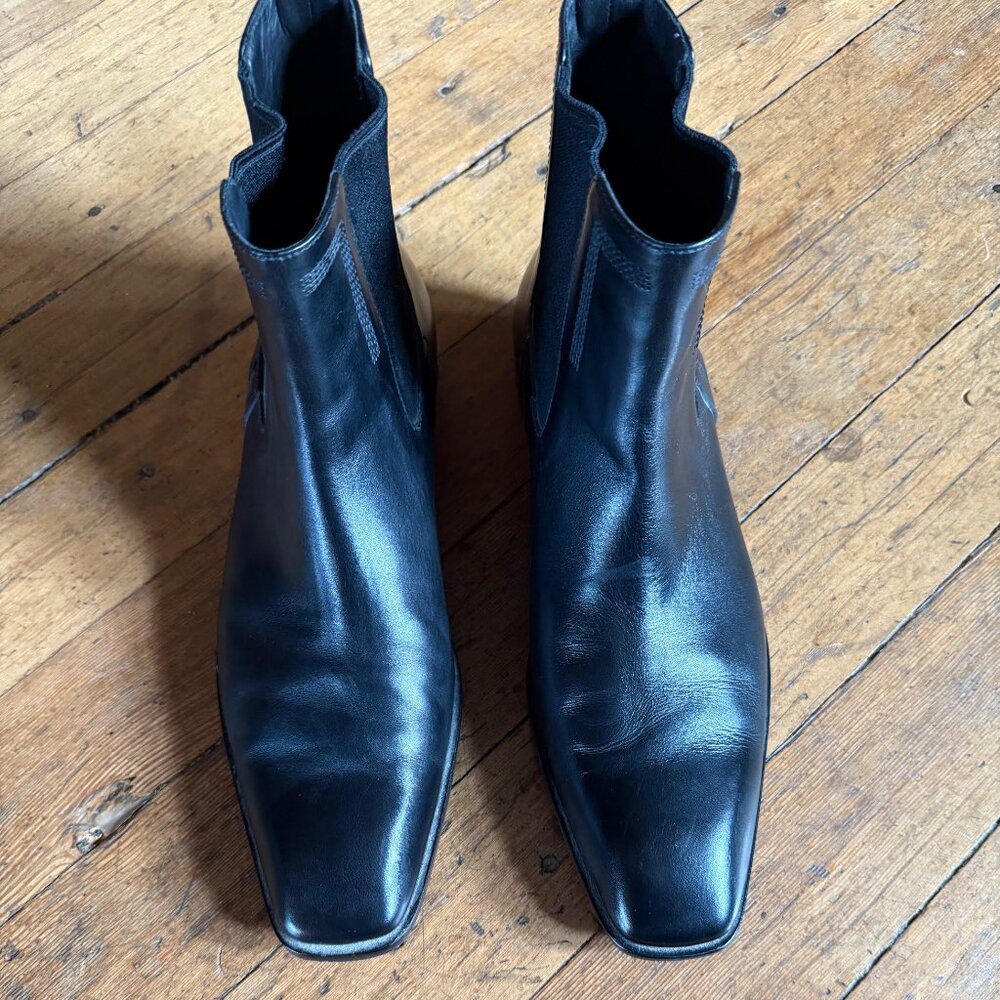 Men's Hugo Boss Black Leather Dress Boots
